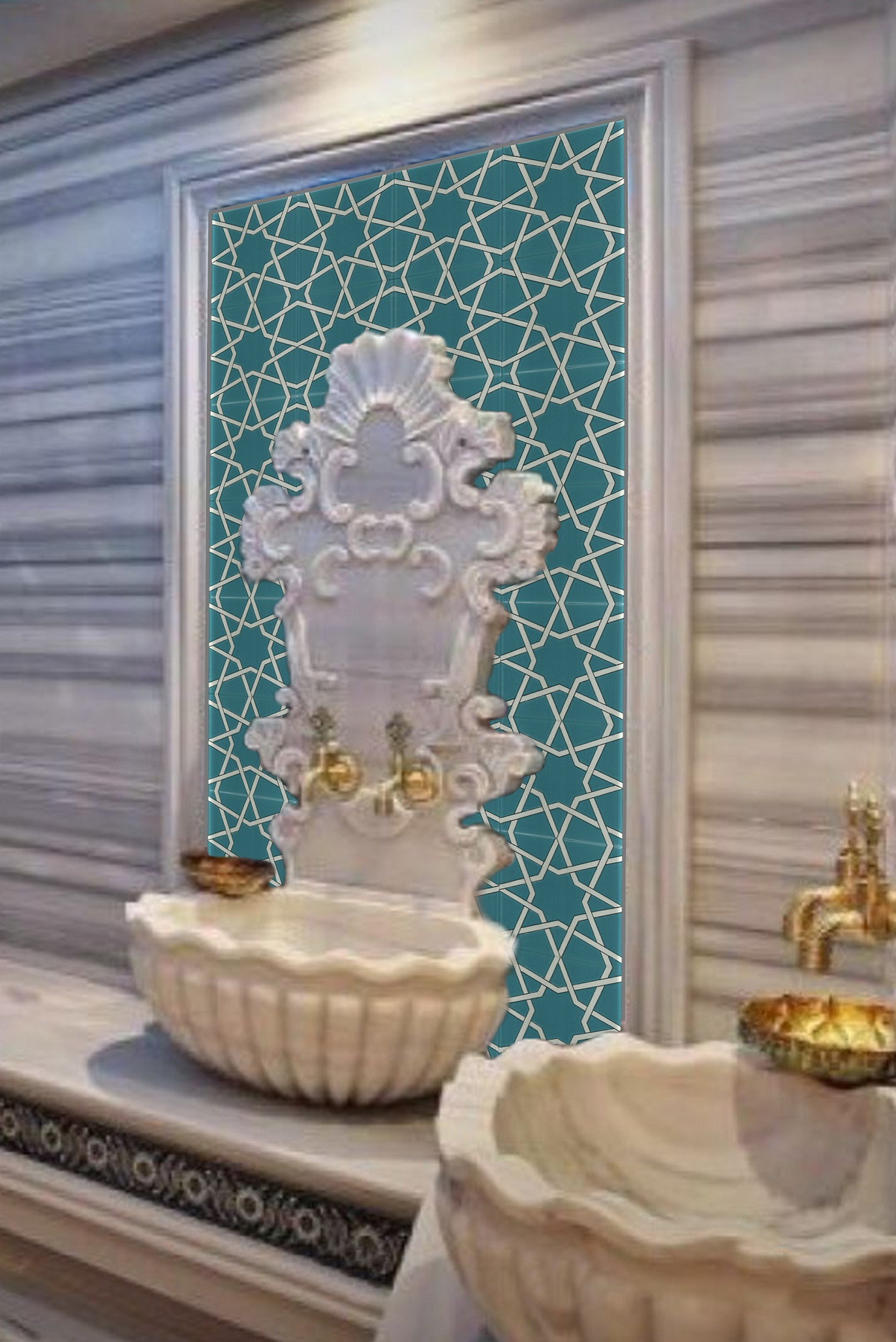 80X160 Kurna Başı Çini Karolar-8